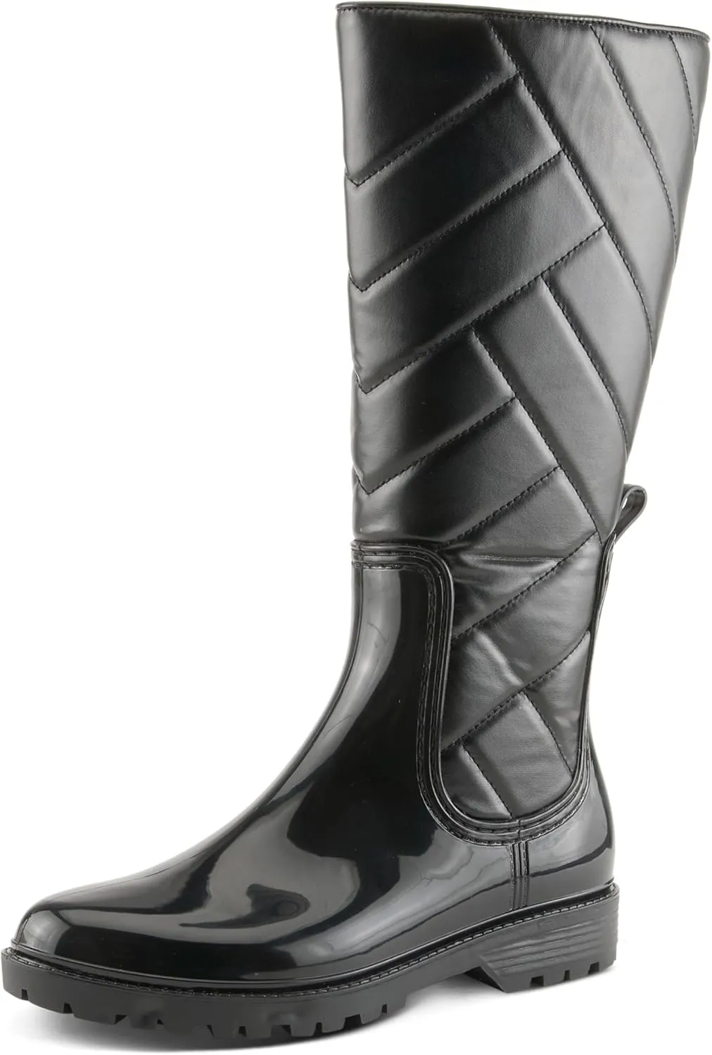 Spring Step Women's MAIZA Rain Boots with Waterproof Design, Quilted Detailing, and Slip-Resistant Sole