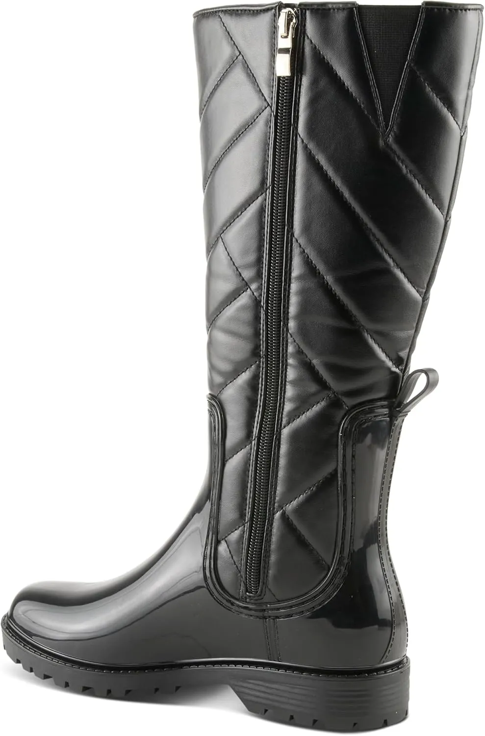 Spring Step Women's MAIZA Rain Boots with Waterproof Design, Quilted Detailing, and Slip-Resistant Sole