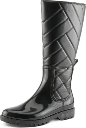 Spring Step Women's MAIZA Rain Boots with Waterproof Design, Quilted Detailing, and Slip-Resistant Sole