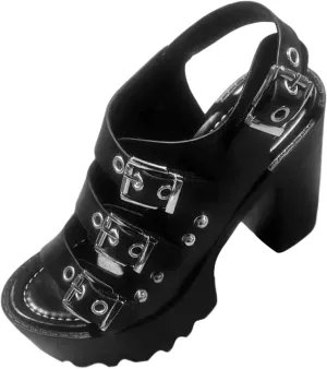 Stylish Women's Sandals High Heel Open Toe Casual Summer Footwear with Buckle Design