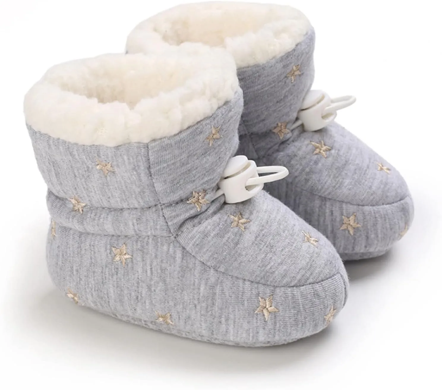 Toddler Fuzzy Lined Boots Size 12 Baby Girls Light House Short Booties Newborn Funny Furry Winter Warm Cozy Shoes