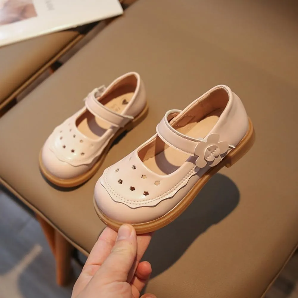 Toddler Girls Adorable Mary Jane Flats - Little Girl School Uniform Oxford Dress Shoes