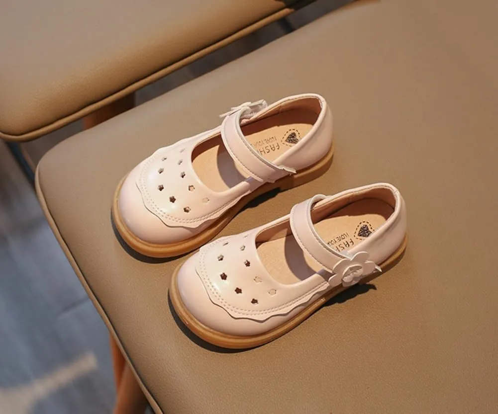 Toddler Girls Adorable Mary Jane Flats - Little Girl School Uniform Oxford Dress Shoes