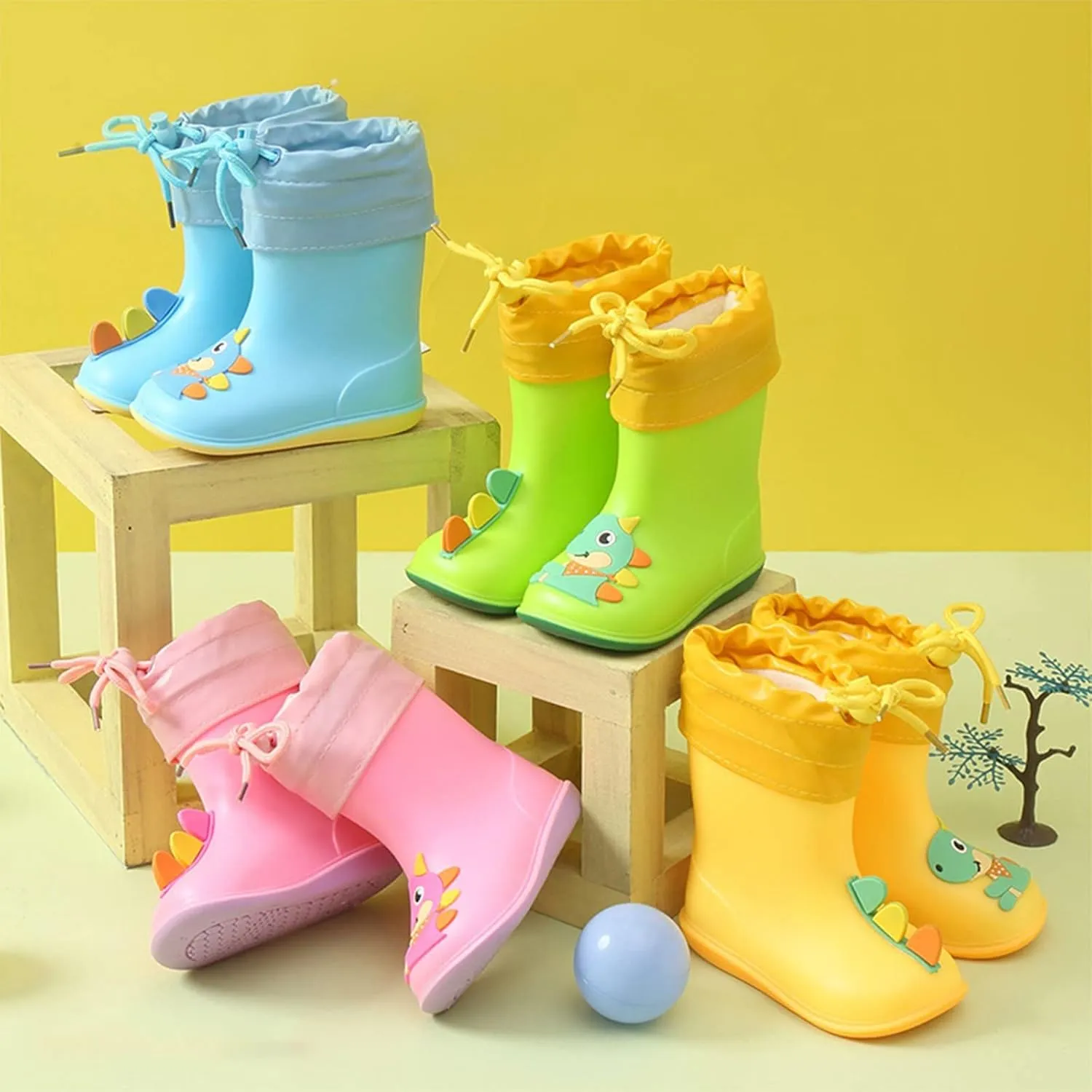 Toddler Kids Adorable Lightwight Waterproof Rain Boots Unisex-Child Waterproof Printed Rain Boot Waterproof