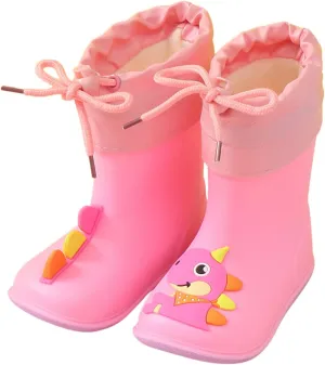Toddler Kids Adorable Lightwight Waterproof Rain Boots Unisex-Child Waterproof Printed Rain Boot Waterproof