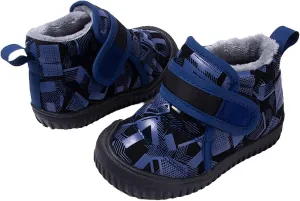 Toddler Plush Ankle Boots Little Boys Girls High Top Hiking Shoes Winter Furry Cozy Outdoor Sport Athletic Sneaker