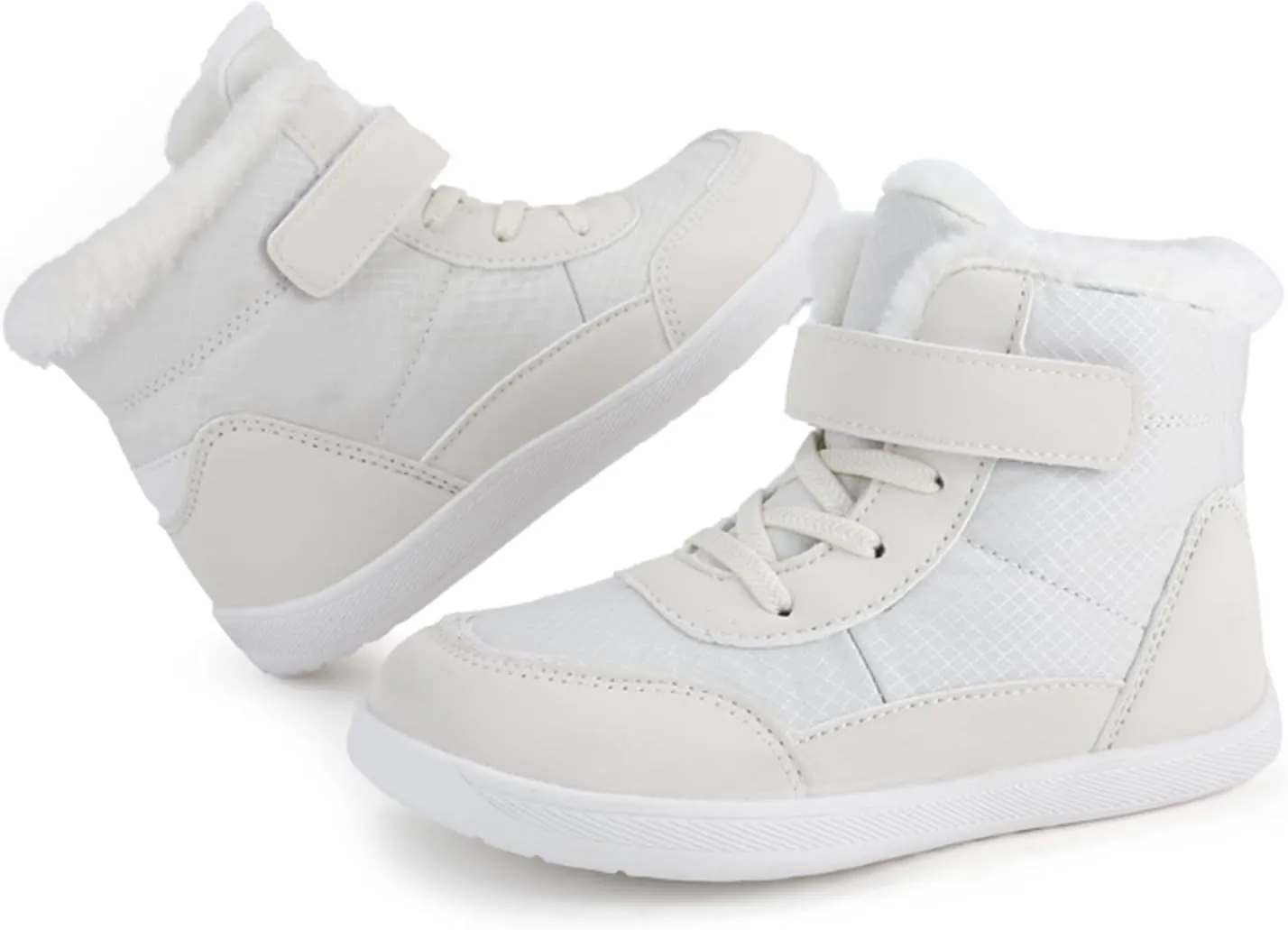 Toddler Snow Boots Boys Girls Winter Warm Shoes High Top Outdoor Sneakers For Cold Weather Water Proof Non-Slip Boots