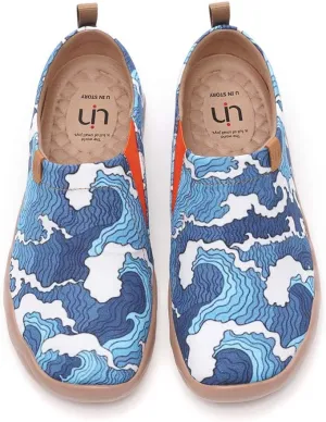 UIN Men's Art Design Travel Shoes Slip On Casual Loafers Stylish Lightweight Comfort Fashion Sneaker