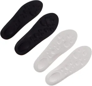 Vaguelly 2Pairs Arch Support Insoles Breathable Shock Absorption Cushion Inserts for Running Training Sports Fits Comfortable Shoe Replacement Pads