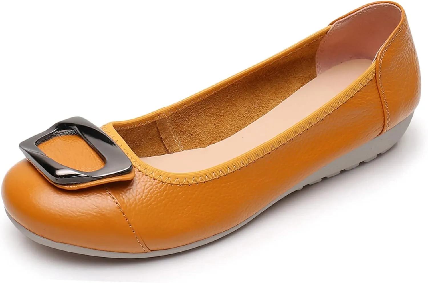 VenusCelia Women's Buckle Dance Flats Shoe