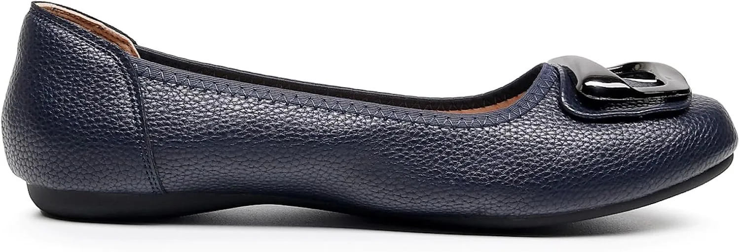 VenusCelia Women's Buckle Dance Flats Shoe