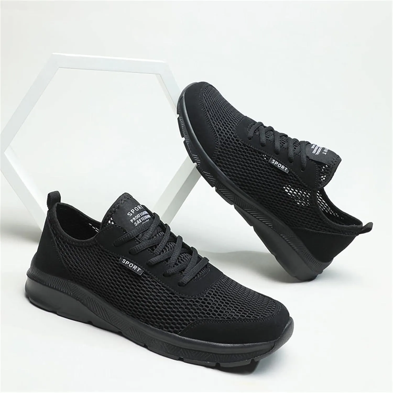 Walking Shoes Mens Comfortable Mesh Sneakers Non Slip Running Shoes Lightweight Breathable Workout Shoes