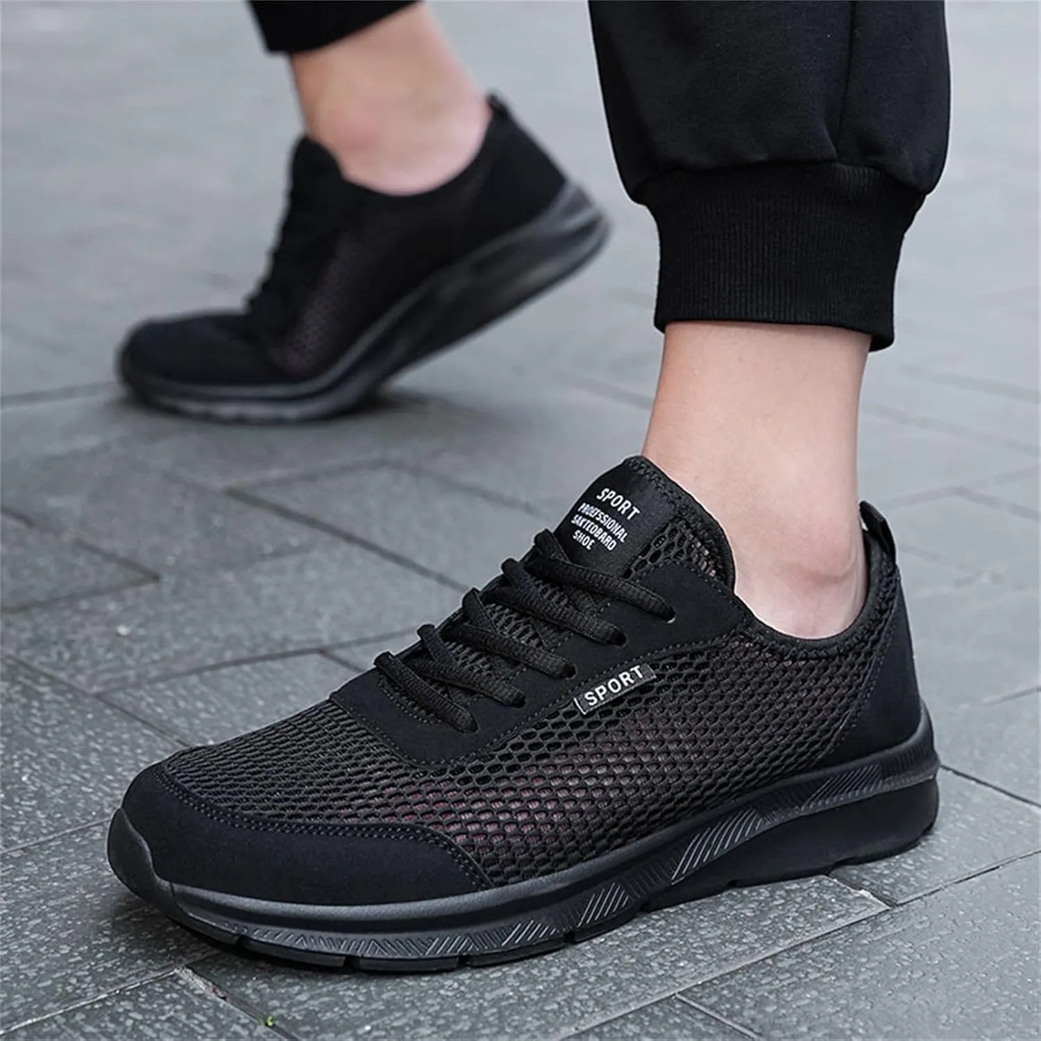Walking Shoes Mens Comfortable Mesh Sneakers Non Slip Running Shoes Lightweight Breathable Workout Shoes