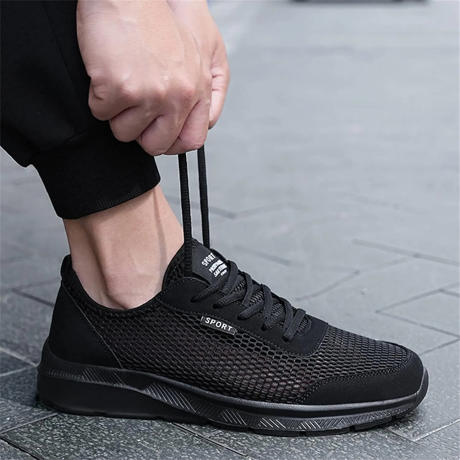 Walking Shoes Mens Comfortable Mesh Sneakers Non Slip Running Shoes Lightweight Breathable Workout Shoes