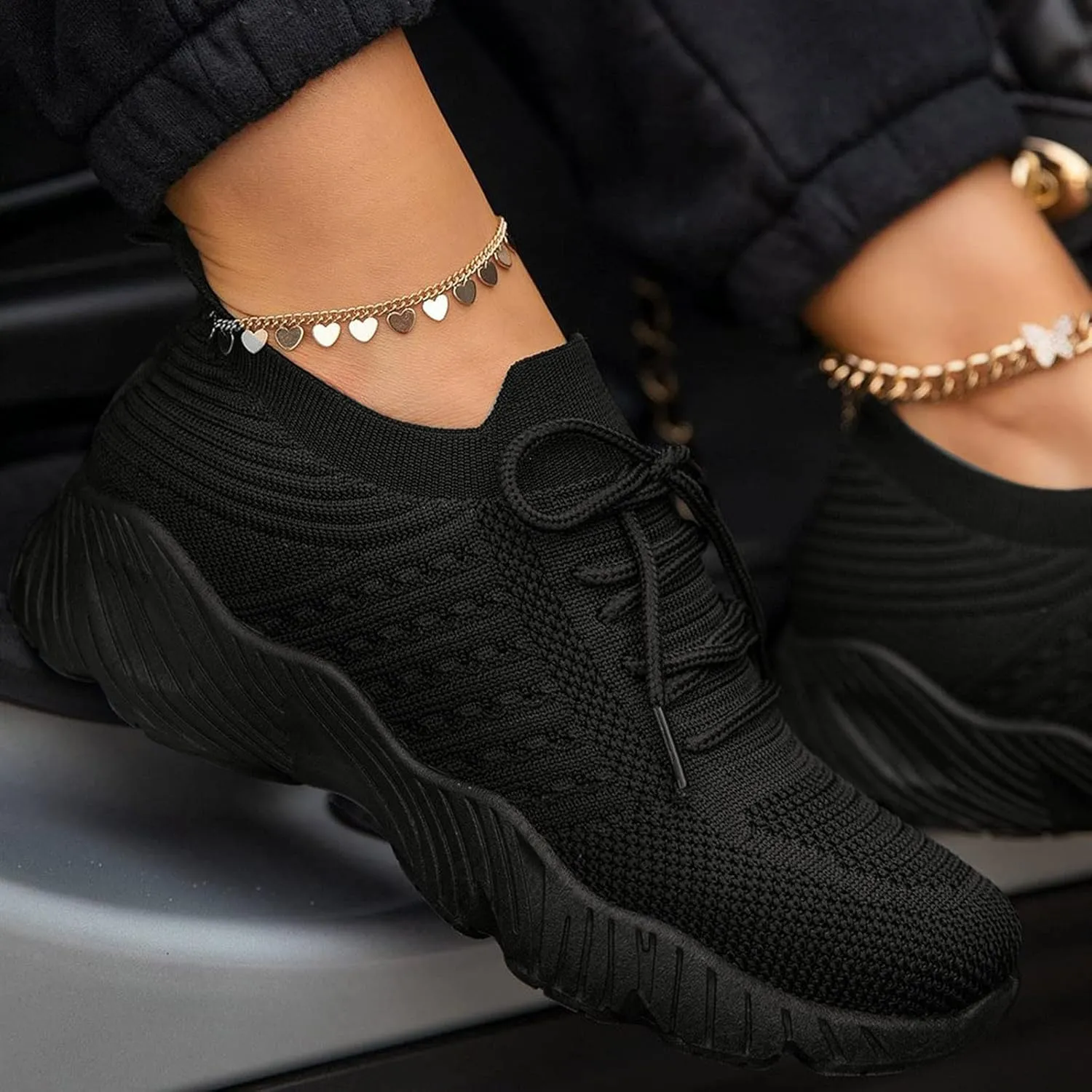 Walking Sneakers for Women Fashion Casual Comfortable Running Sneakers Breathable Lightweight Sneakers for Hiking
