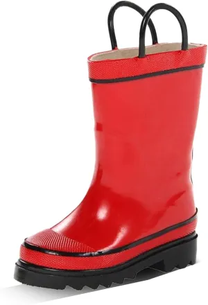 Western Chief Firechief 2 Rain Boots for Toddlers and Kids  Waterproof Pull-On Boots for Boys and Girls