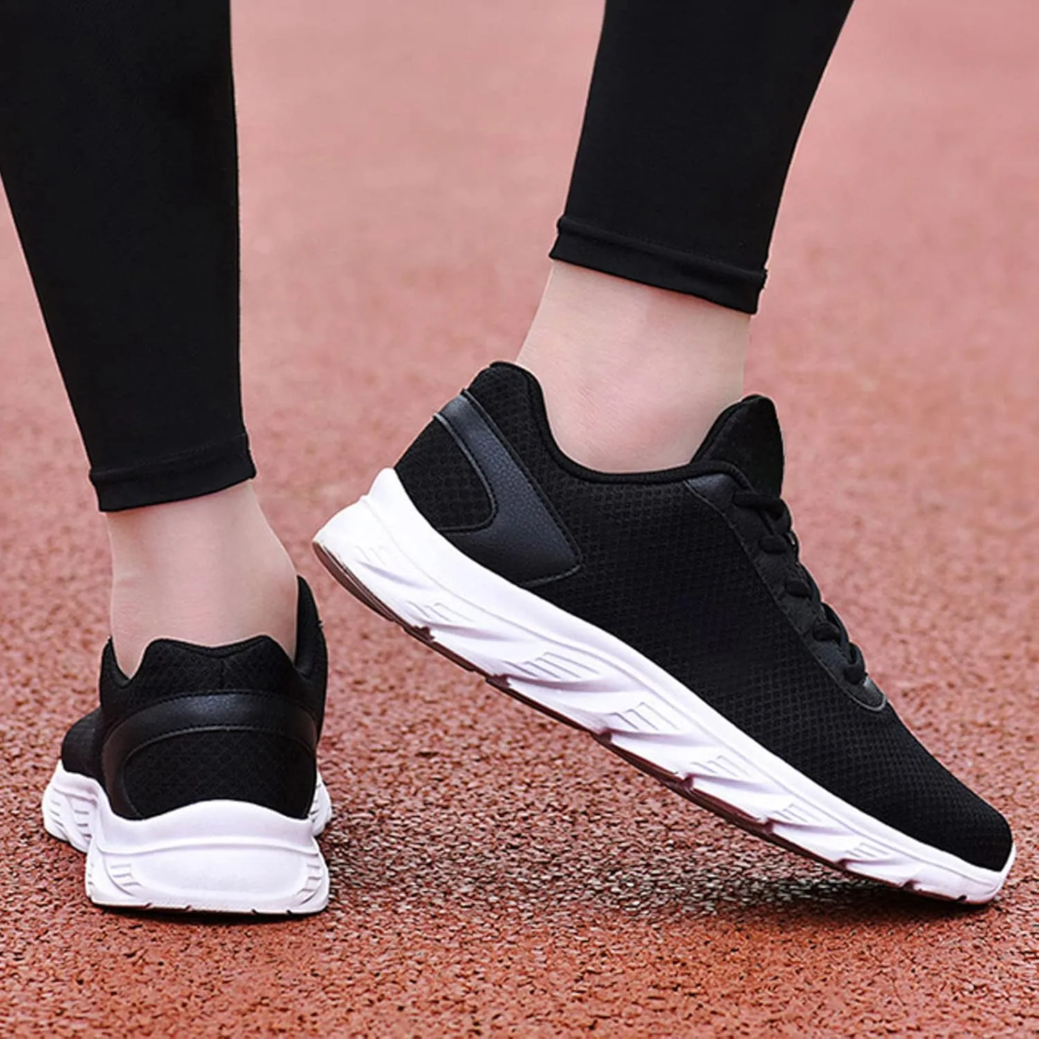 Wide Walking Shoes for Men Lightweight Breathable Slip on Running Shoe Comfortable & Light-Weight Stretch Shoes