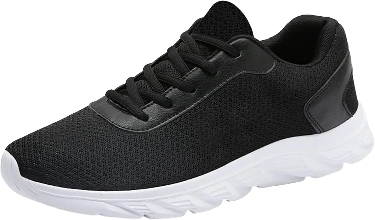Wide Walking Shoes for Men Lightweight Breathable Slip on Running Shoe Comfortable & Light-Weight Stretch Shoes