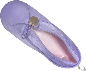 WKLOUYHE Ballet Shoe Makeup Bag Ballet Slipper Pouch Mini Makeup Bag Dancers Gifts Dance Bag for Girls (Purple)