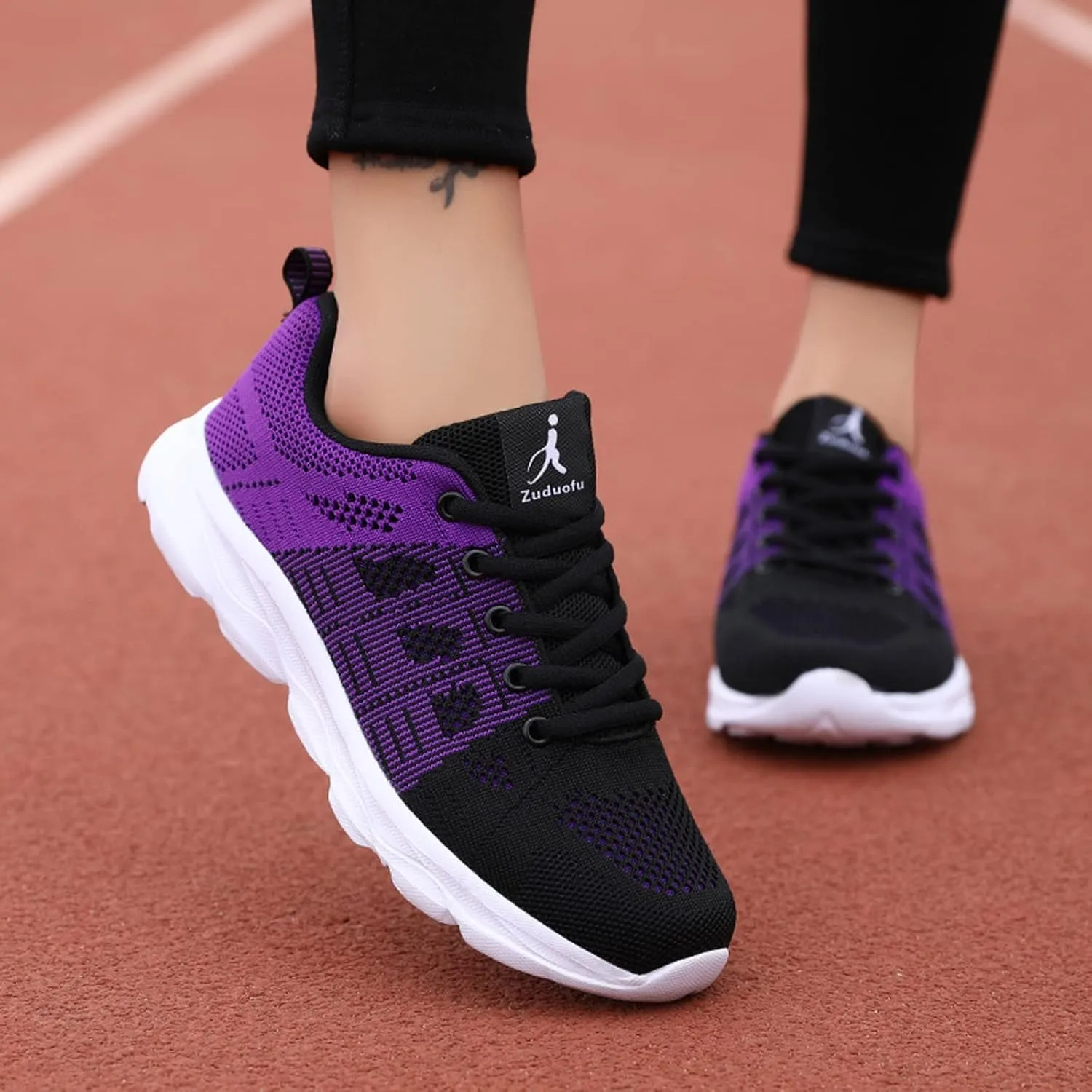 Women Running Shoes Lightweight Tennis Shoes Non Slip Walking Sneakers Breathable Workout Shoes Comfy Athletic Shoes