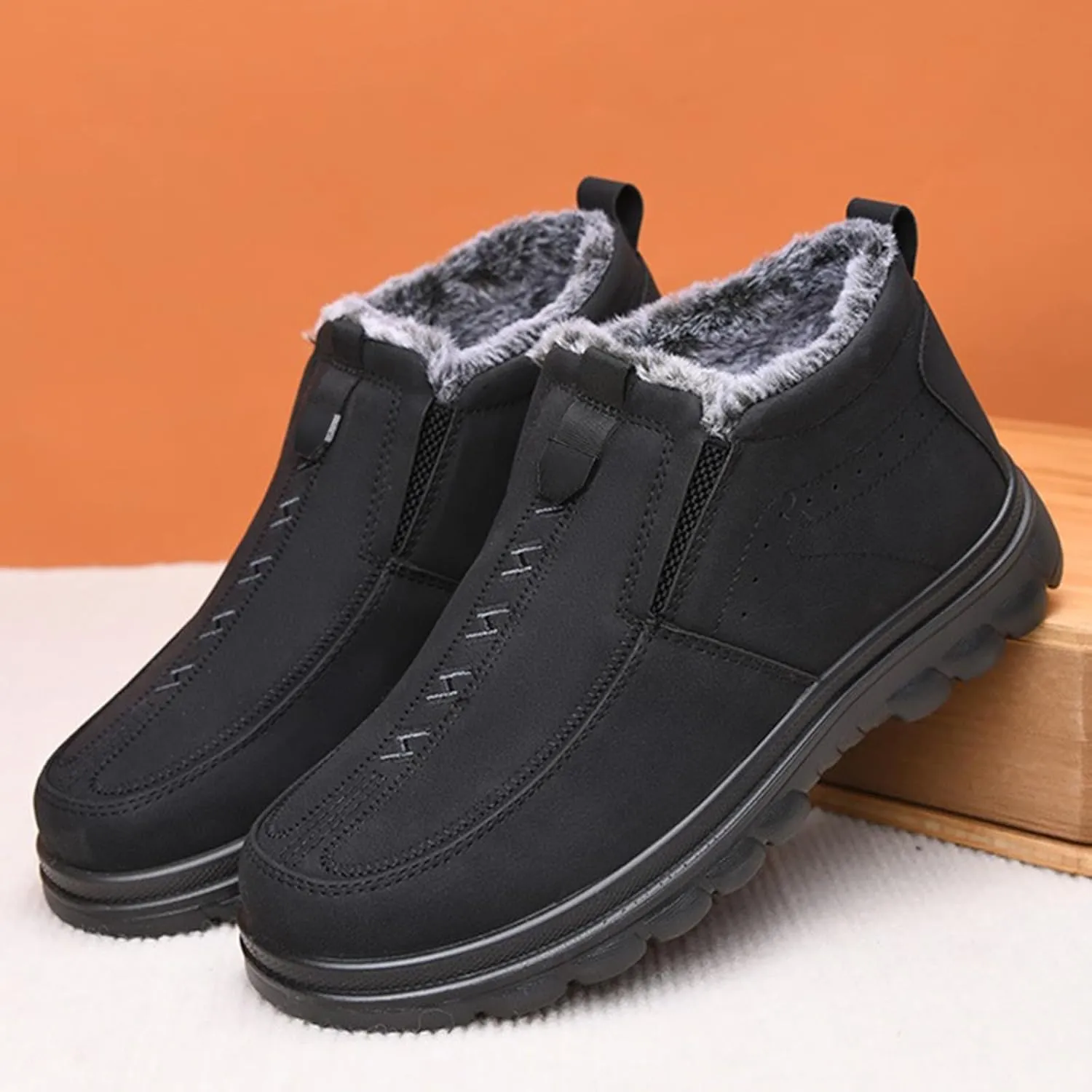 Women Snow Shoes Non-Slip Winter Walking Shoes For Men Plush Lined Hiking Boots Women aterproof Casual Shoes