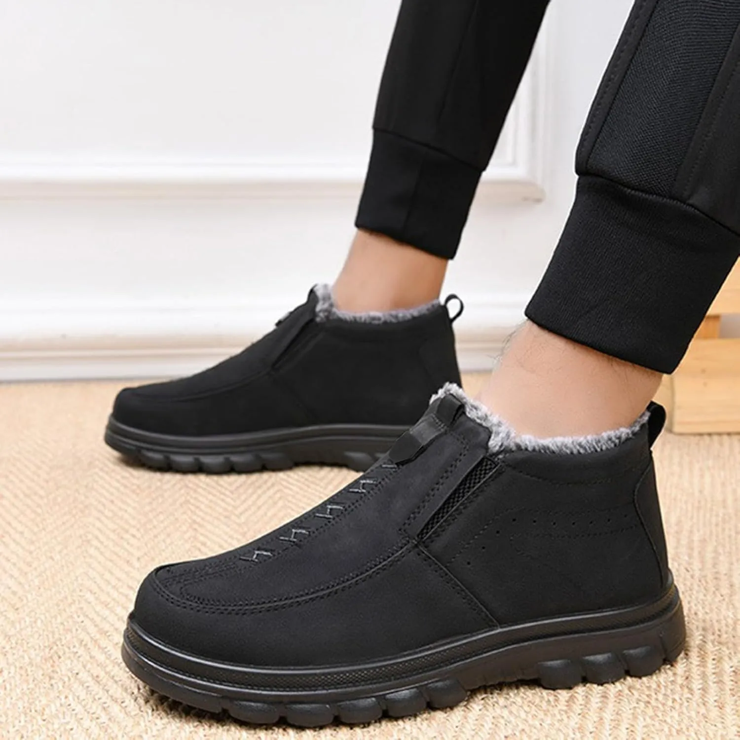 Women Snow Shoes Non-Slip Winter Walking Shoes For Men Plush Lined Hiking Boots Women aterproof Casual Shoes