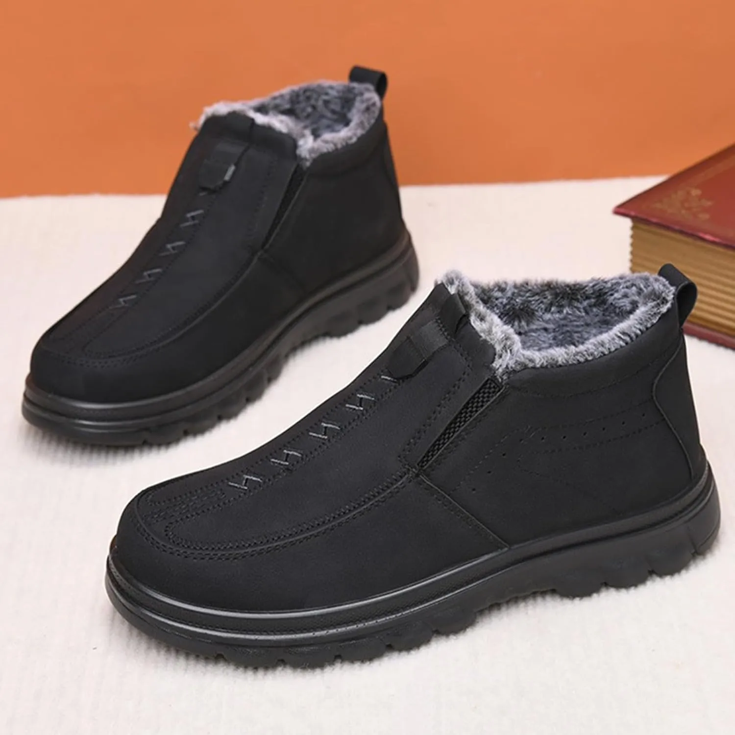 Women Snow Shoes Non-Slip Winter Walking Shoes For Men Plush Lined Hiking Boots Women aterproof Casual Shoes