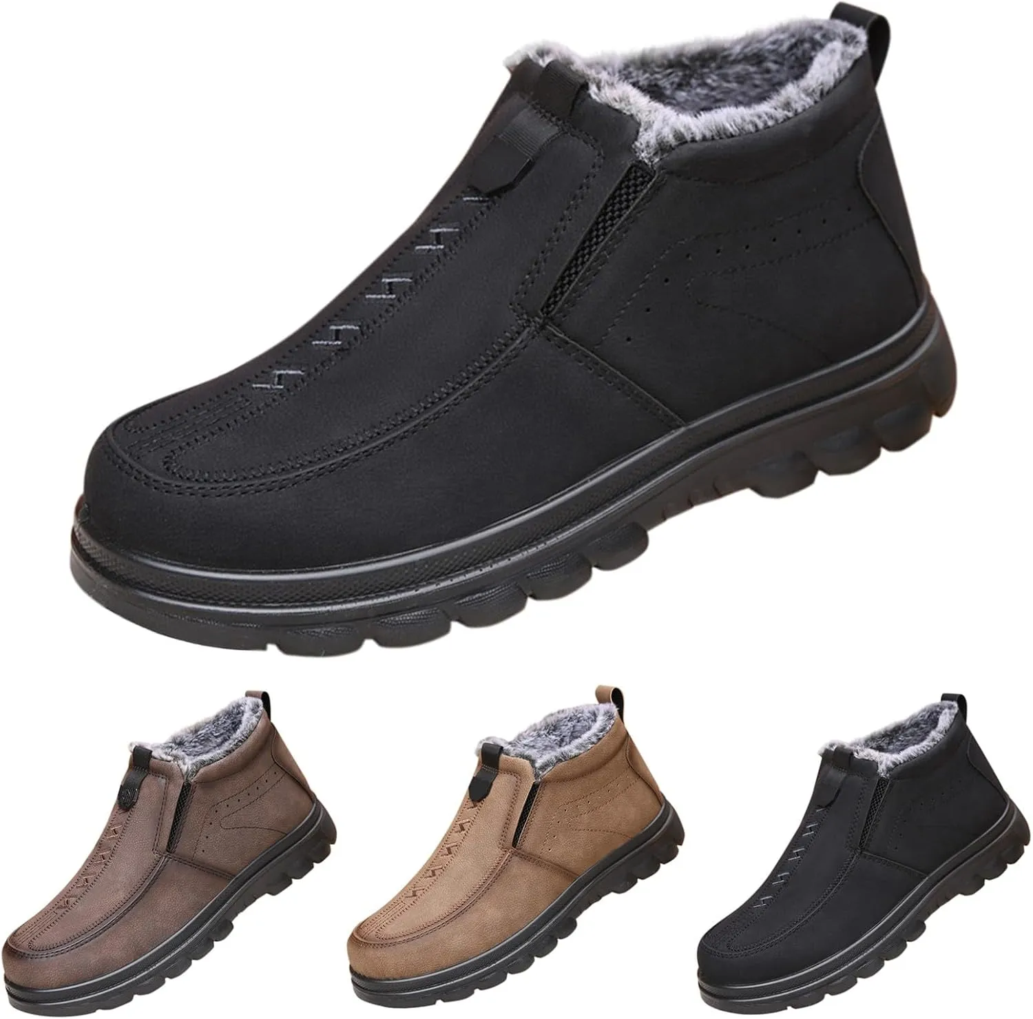 Women Snow Shoes Non-Slip Winter Walking Shoes For Men Plush Lined Hiking Boots Women aterproof Casual Shoes