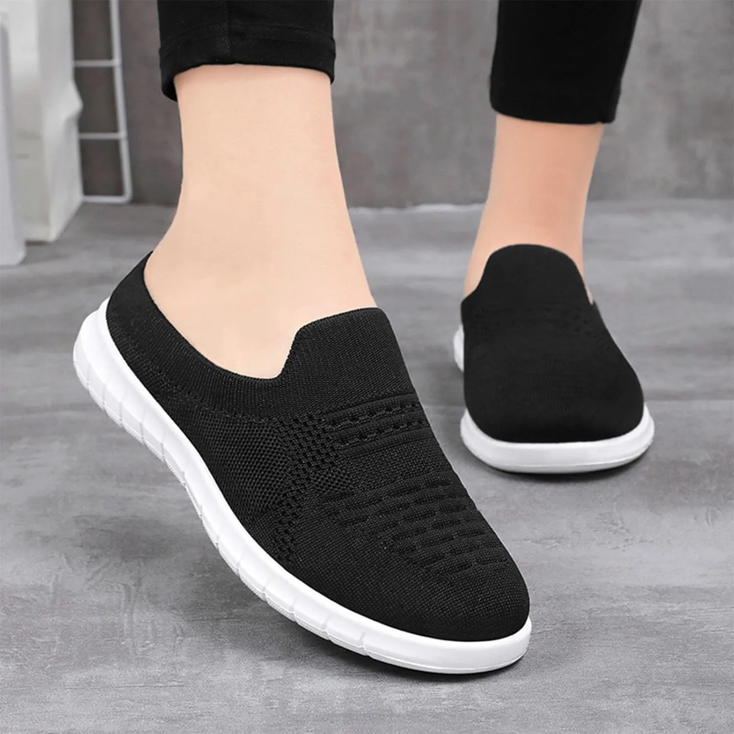 Women Spring New Breathable Fly Woven Casual Half Slippers Mother's Shoes Shallow Slippers Stylish Sandals
