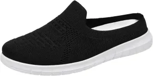 Women Spring New Breathable Fly Woven Casual Half Slippers Mother's Shoes Shallow Slippers Stylish Sandals