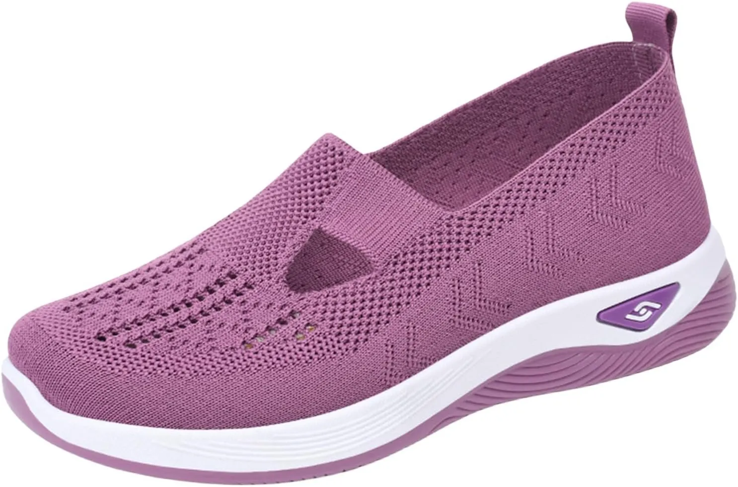 Women's Athletic Walking Shoes Arch Support Non Slip Work Shoes Slip On Casual Mesh-Comfortable Tennis Workout Sneakers Orthopedic Breathable Soft Shoes Athletic Fashion Sneakers