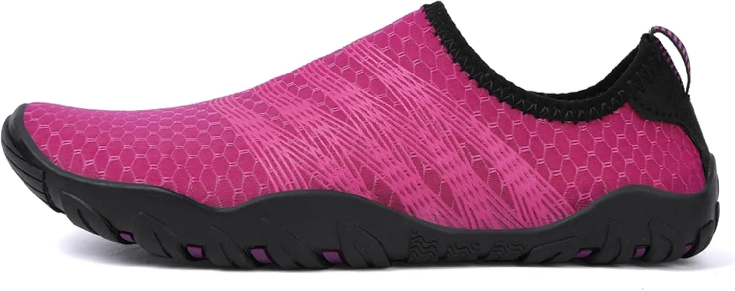 Womens Barefoot Minimalist Shoes Flat Bottomed Non Slip Wading Shoes Slip On Comfortable Grounded Footwear