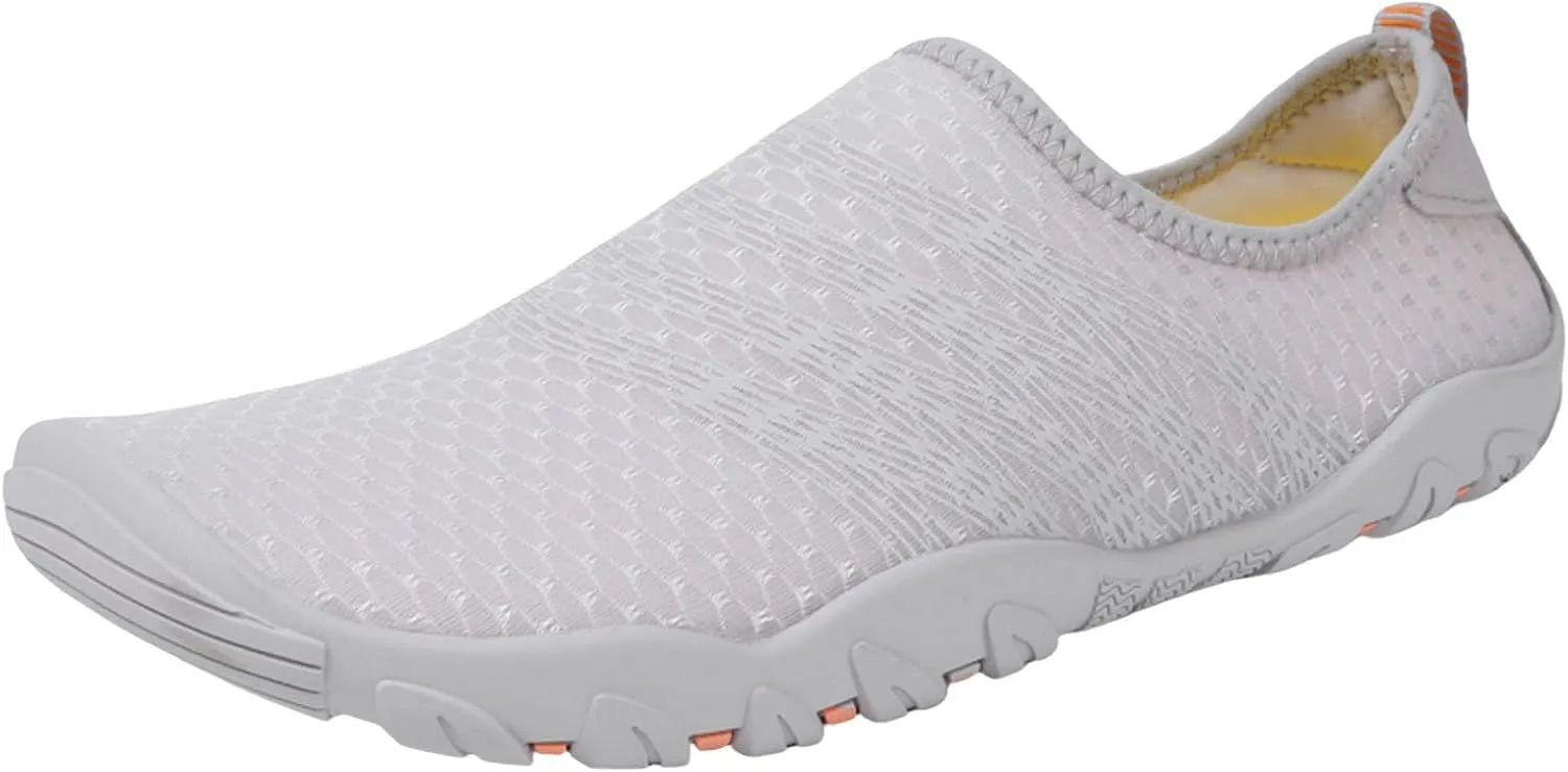 Womens Barefoot Minimalist Shoes Flat Bottomed Non Slip Wading Shoes Slip On Comfortable Grounded Footwear