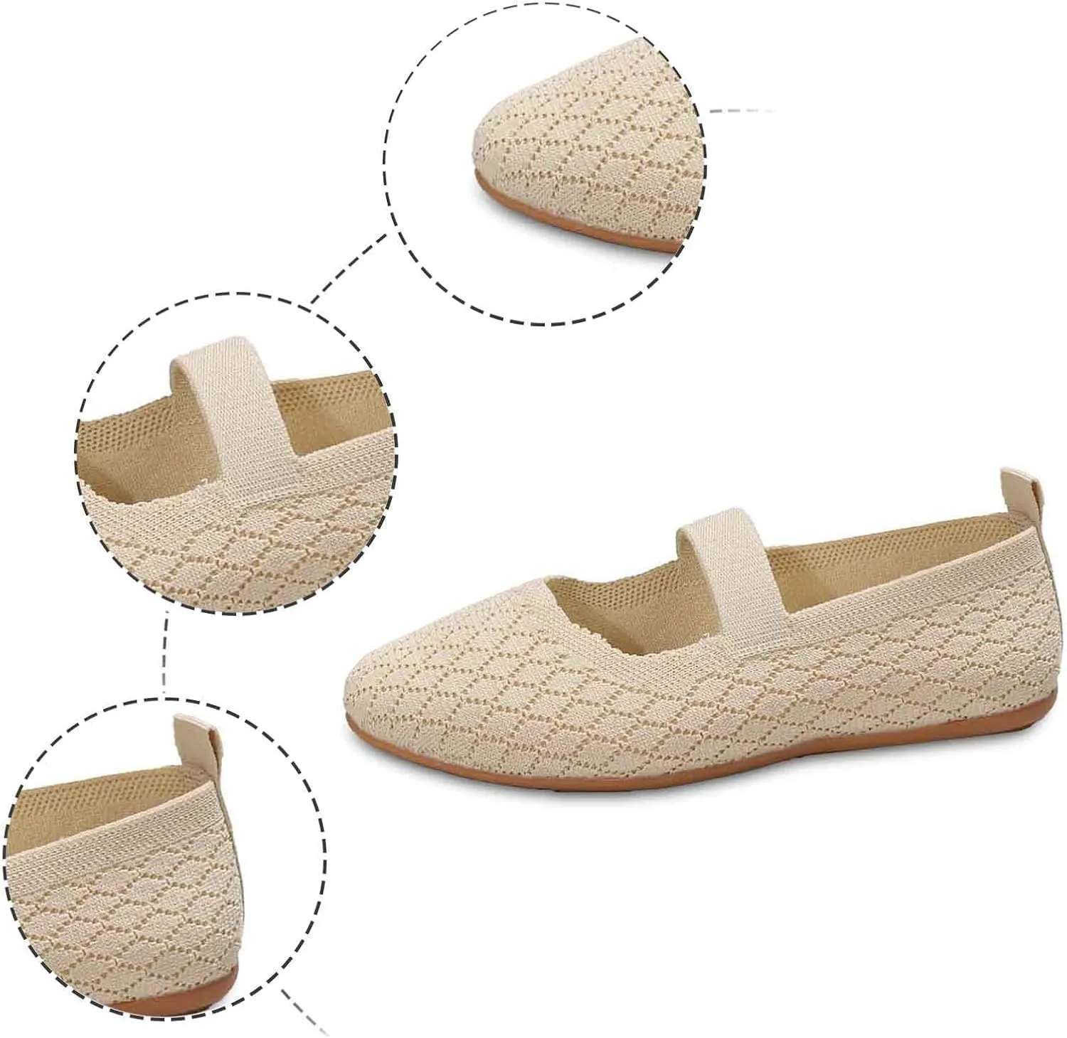 Women's Breathable Slip On Loafers Comfortable Casual Shoes for Walking Outdoor Leisure Spring Summer Daily Wear