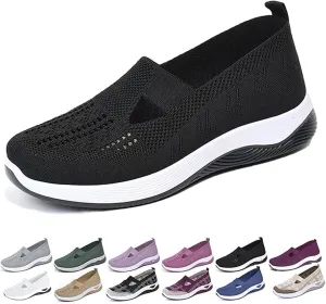 Women's Comfy Orthopedic Walking Shoes, 2025 New Orthopedic Comfortable Mesh Breathable Slip On Arch Support Non-Slip Sneakers