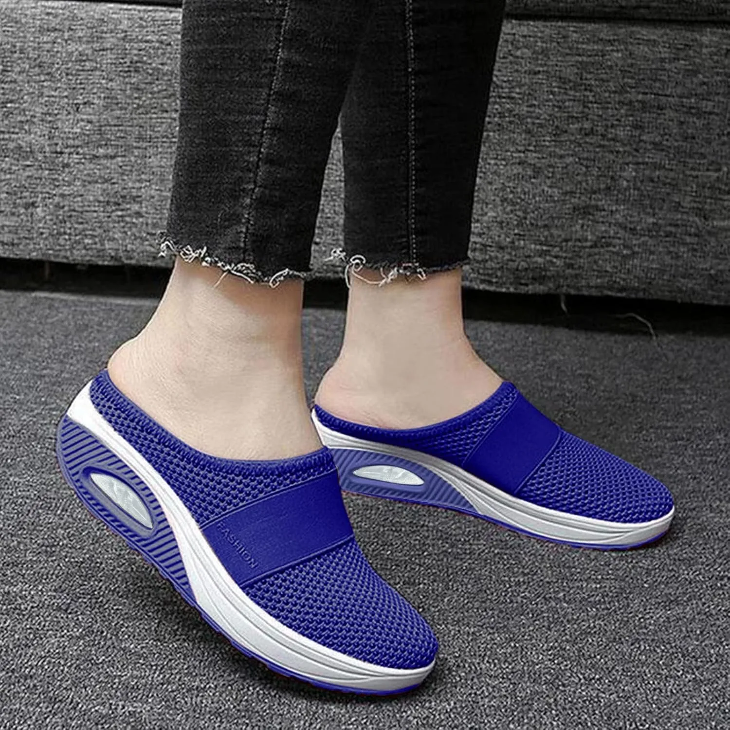 Women's Fashion Sneaker Non Slip Work Wide Comfortable Slip Resistant Work Shoes Extra Wide Walking Shoes for Men Women Loafers Comfortable Basketball Sneakers