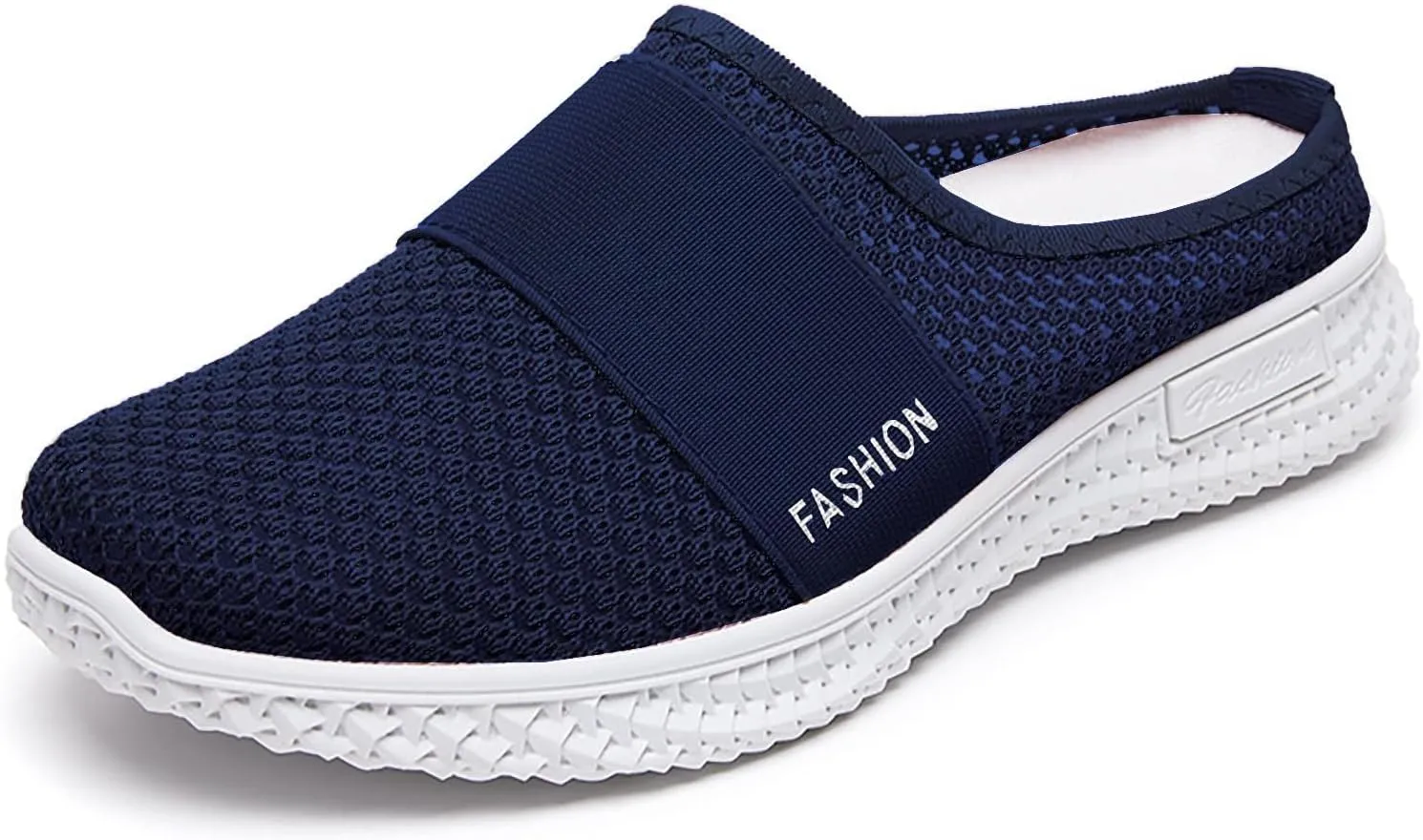 Womens Mesh Mules Slip On Shoes Light Open Back Shoes Comfort Walking Shoes Lightweight Breathable Gardening Clog Water Shoes Casual Slipper Beach Sandals Closed Toe Slides