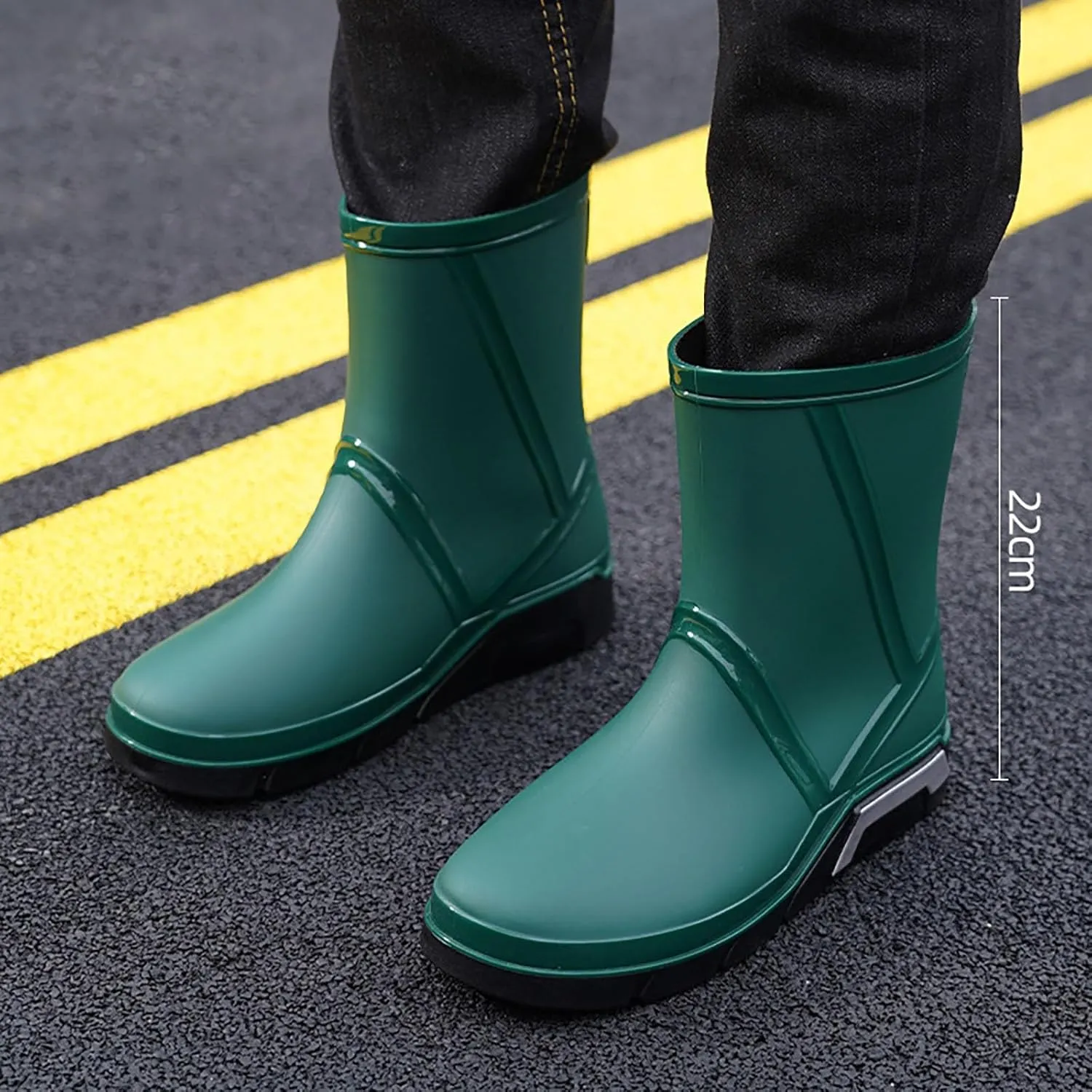 Womens Rain Boots Tall Waterproof Mens Grounded Footwear Booties And Ankle Boot Heels Winter Barefoot Shoes Women's Rain Boots Waterproof Garden Shoes Rain Boots