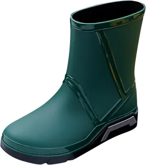 Womens Rain Boots Tall Waterproof Mens Grounded Footwear Booties And Ankle Boot Heels Winter Barefoot Shoes Women's Rain Boots Waterproof Garden Shoes Rain Boots