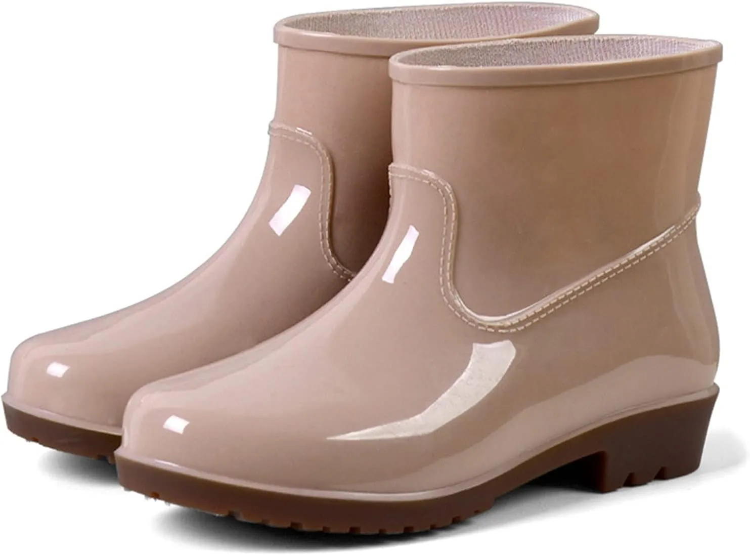 Womens Rain Boots Wide Calf Mens Grounded Footwear Black Booties Barefoot Shoes Casual Fall Women's Rubber Rain Boots Waterproof & Anti-slip Womens Boots Winter