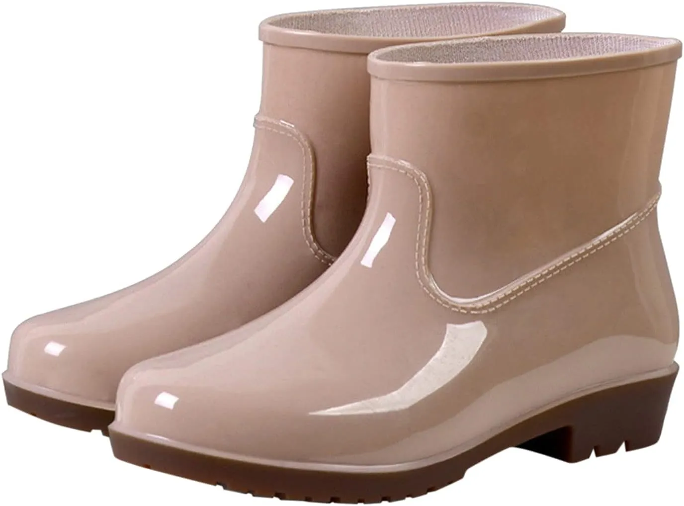 Womens Rain Boots Wide Calf Mens Grounded Footwear Black Booties Barefoot Shoes Casual Fall Women's Rubber Rain Boots Waterproof & Anti-slip Womens Boots Winter