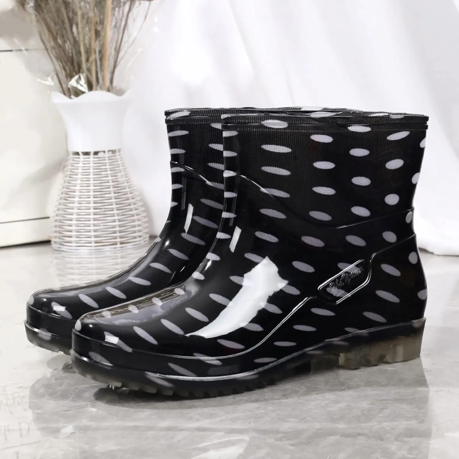 Womens Rain Boots Wide Feet Mens Grounded Footwear Small Heel Booties Non Slip Work Barefoot Shoes Women's Mid Calf Rain Boots Waterproof Fashion Womens Chelsea Boots