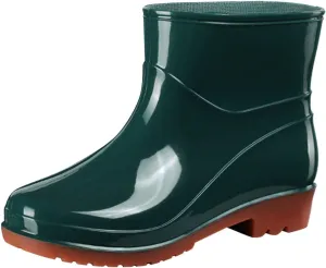 Womens Rain Boots Wide Mens Grounded Footwear Boots Ankle Booties Heels Non Slip Work Barefoot Shoes Mid Calf Rain Boots for Women,Waterproof Garden Knee High Boots