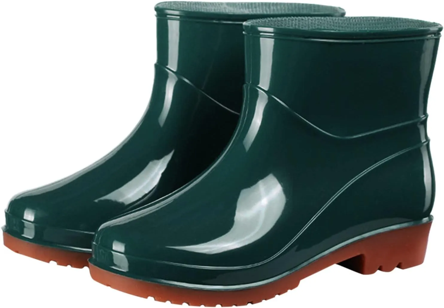 Womens Rain Boots Wide Mens Grounded Footwear Boots Ankle Booties Heels Non Slip Work Barefoot Shoes Mid Calf Rain Boots for Women,Waterproof Garden Knee High Boots