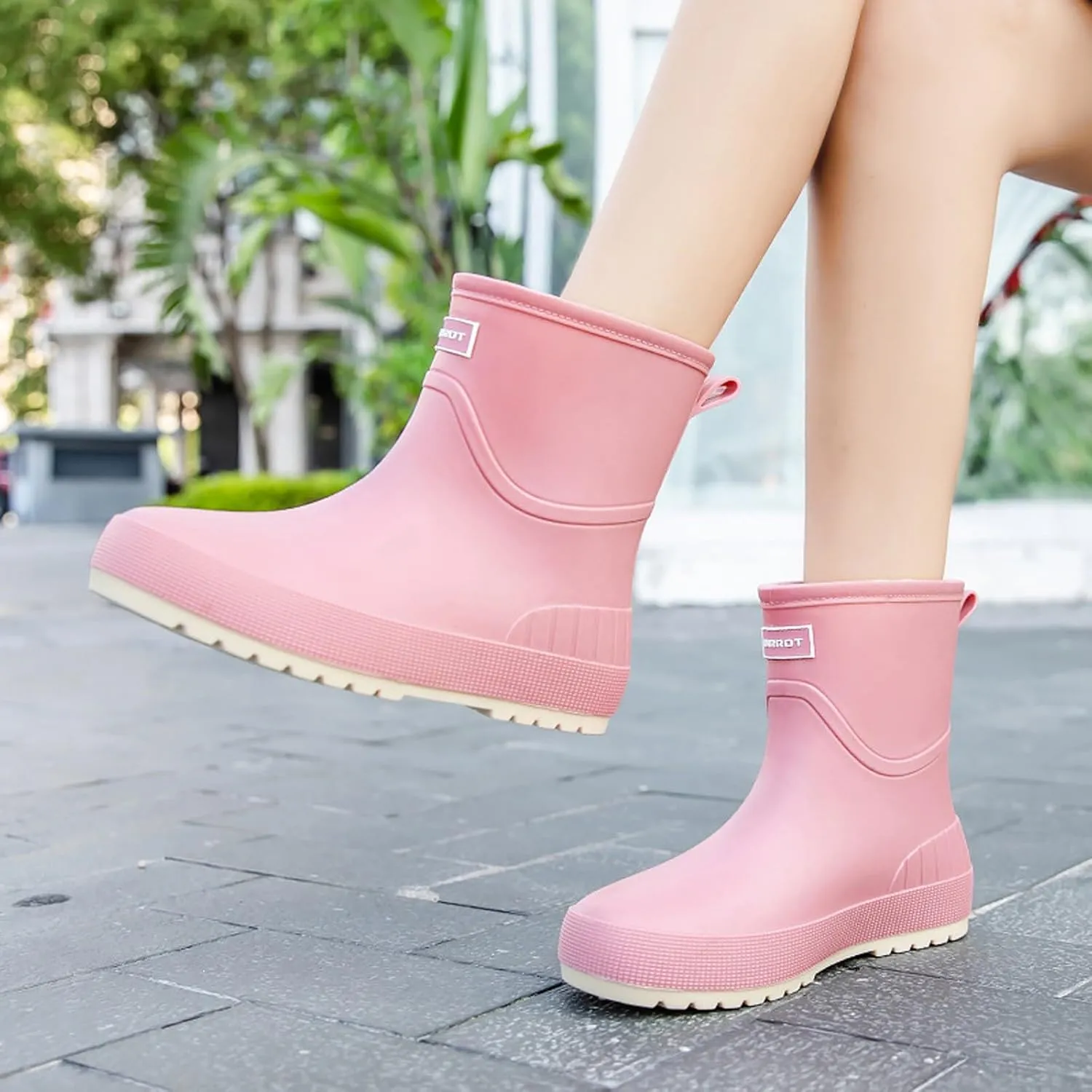 Womens Rain Boots Womens Rubber Boots Comfort Waterproof for Boating Fishing Gardening Farming Rain Shoes