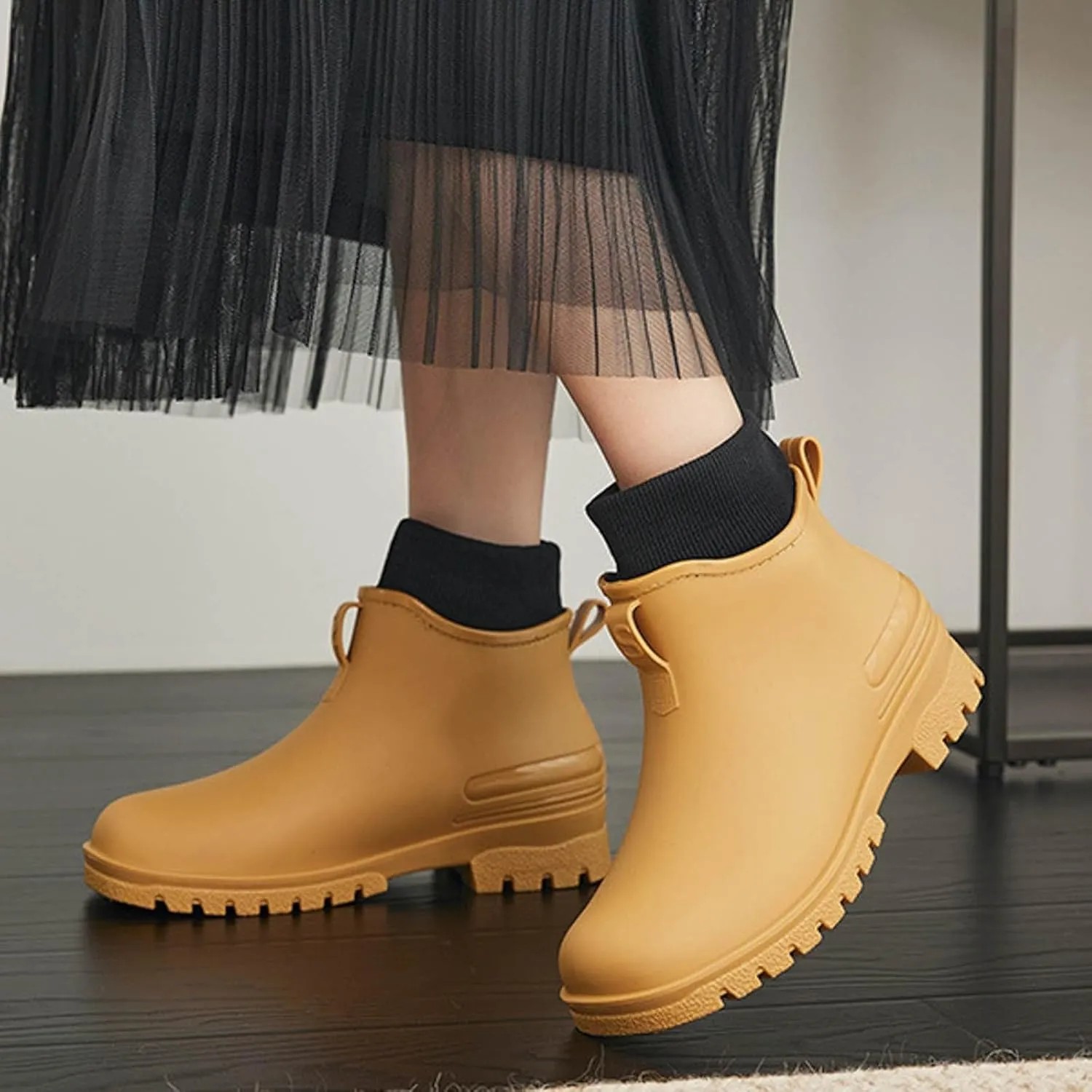 Womens Rubber Boots Womens Rain Boots Comfort Waterproof for Boating Fishing Gardening Farming Rain Shoes