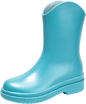 Womens Rubber Boots Womens Rain Boots Unisex Waterproof for Boating Fishing Gardening Farming Rain Shoes