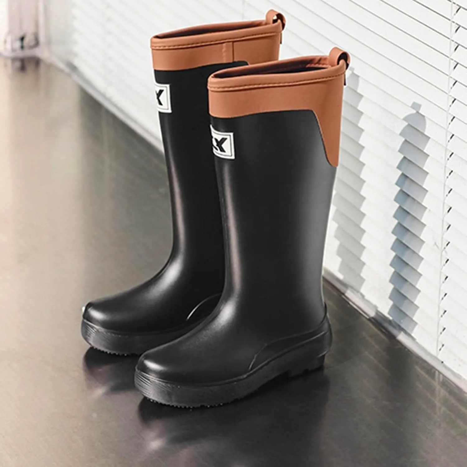 Womens Rubber Boots Womens Rain Boots Waterproof for Boating Fishing Gardening Farming Unisex Rain Shoes