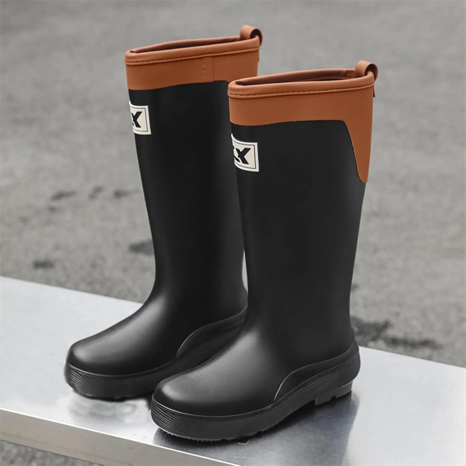Womens Rubber Boots Womens Rain Boots Waterproof for Boating Fishing Gardening Farming Unisex Rain Shoes