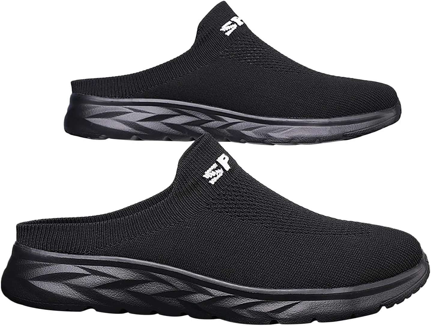 Women's Slip-on Mule Sneakers Lightweight Non Slip Work Shoes Women Flat Feet Men's Shoes Casual White Sneakers White Tennis Shoe White Loafers